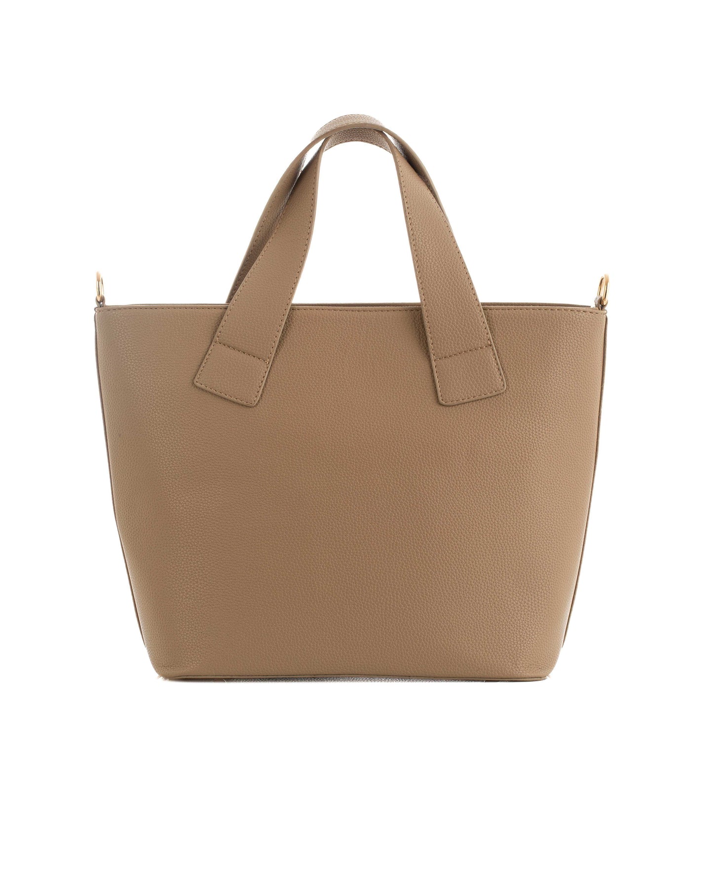 Decorative Studs Handle Textured Handbag