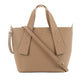 Decorative Studs Handle Textured Handbag