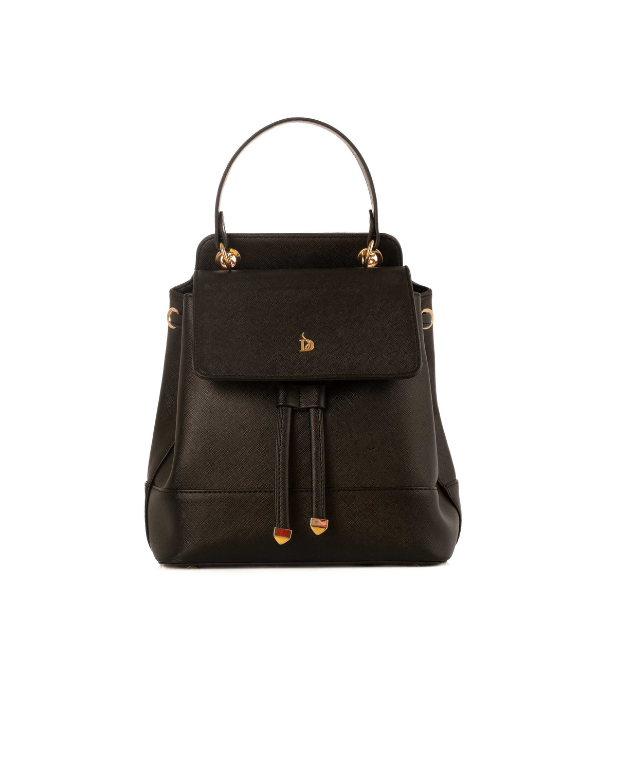 Structured Backpack with Smooth Texture
