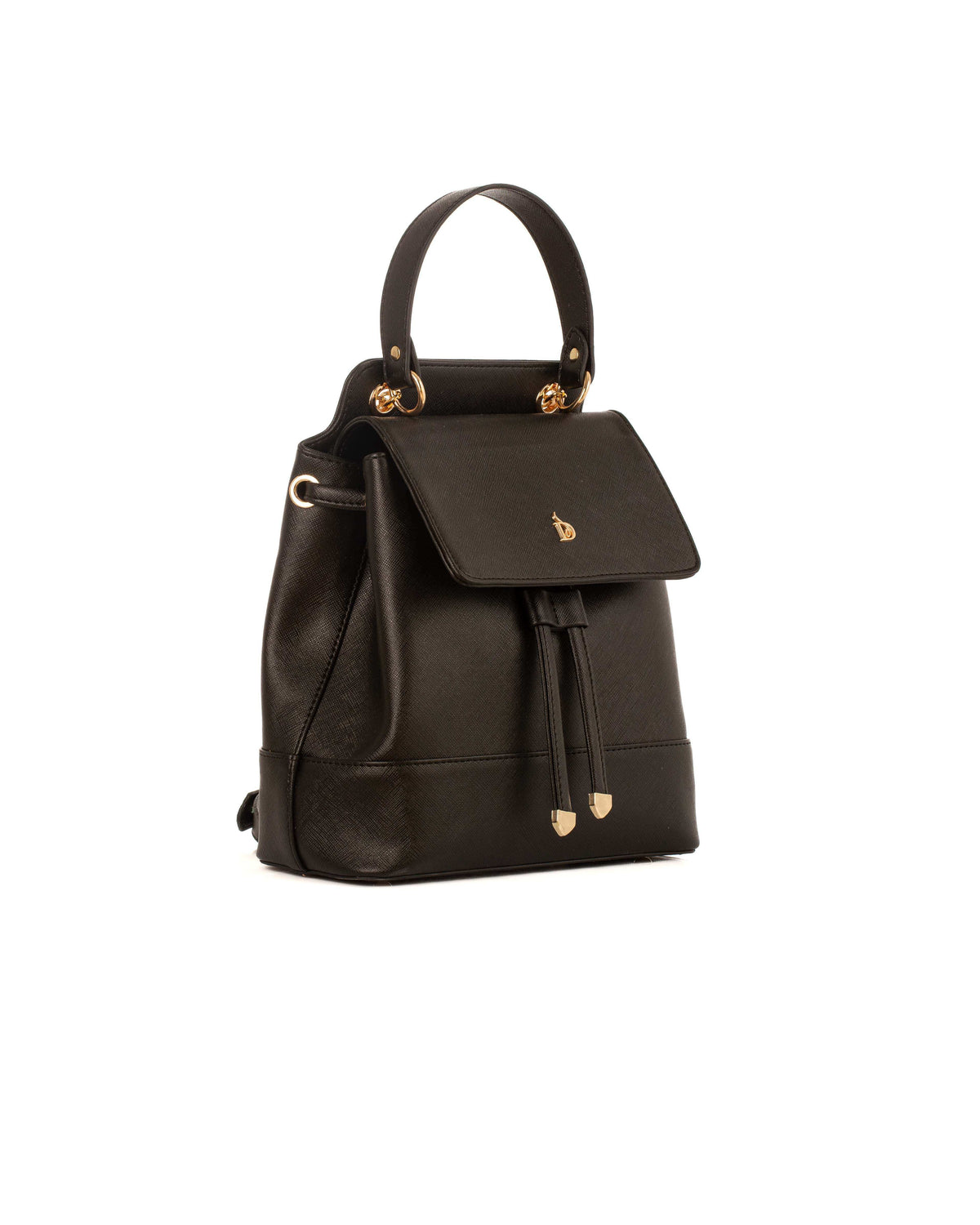 Structured Backpack with Smooth Texture