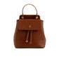Structured Backpack with Smooth Texture