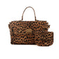 Elegant Crocodile Pattern Handbag with Small Purse