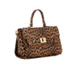 Elegant Crocodile Pattern Handbag with Small Purse