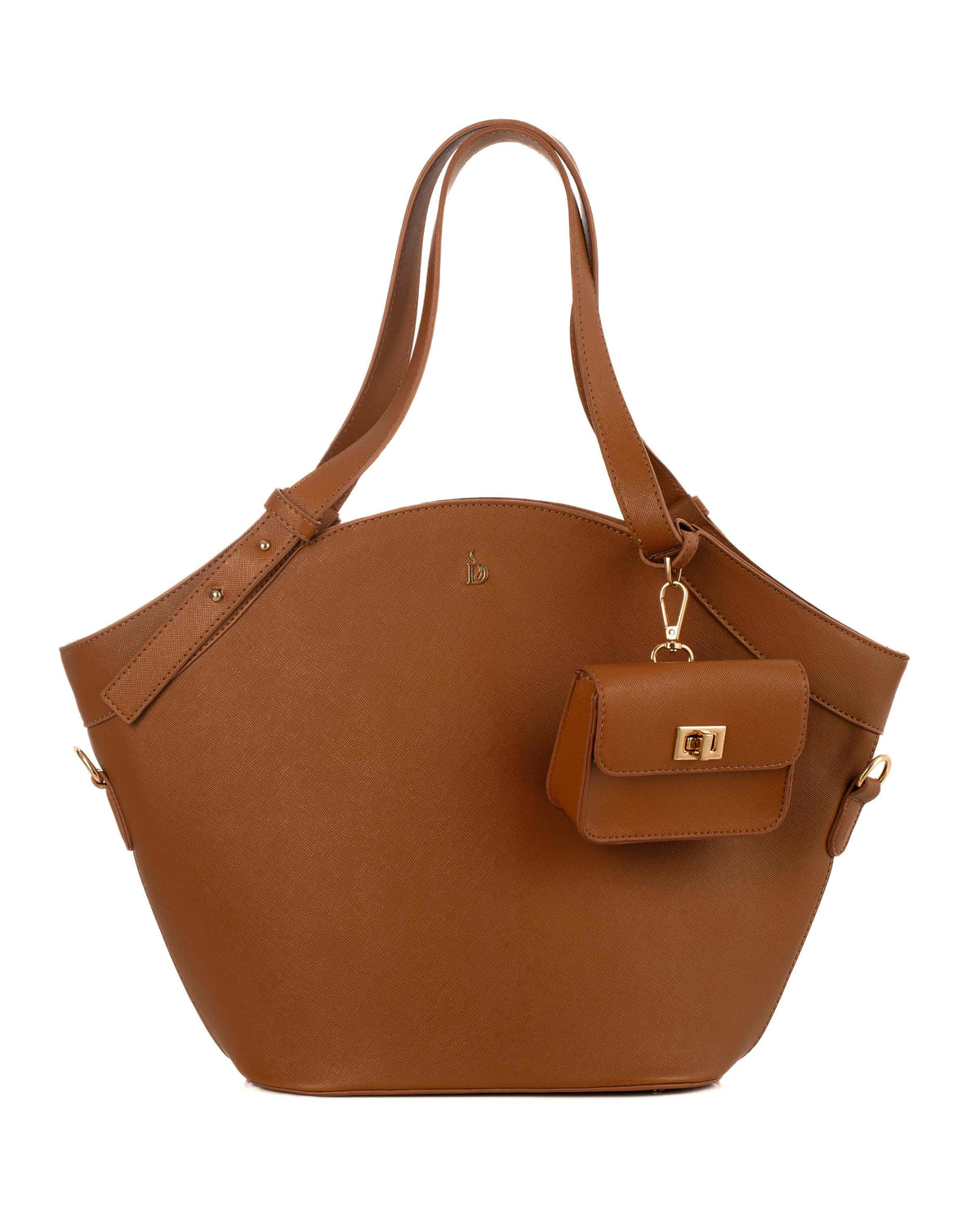Trendy Handbag with Removable Mini Pouch