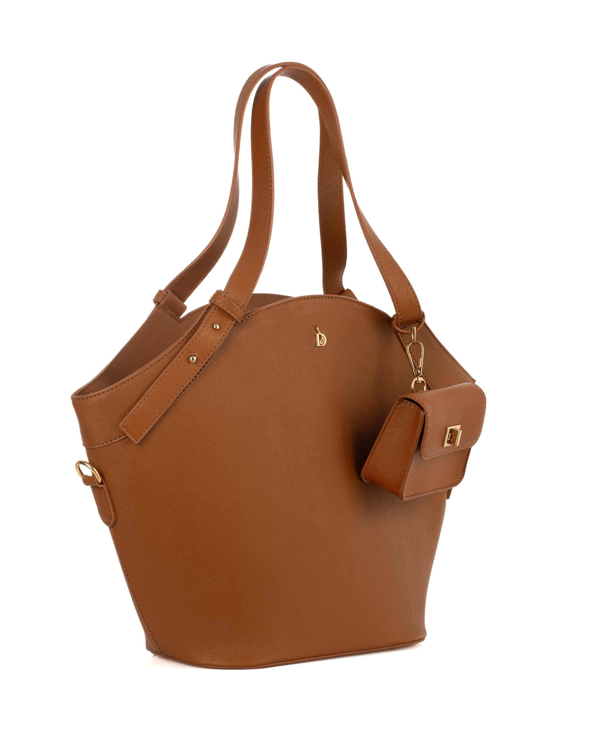 Trendy Handbag with Removable Mini Pouch