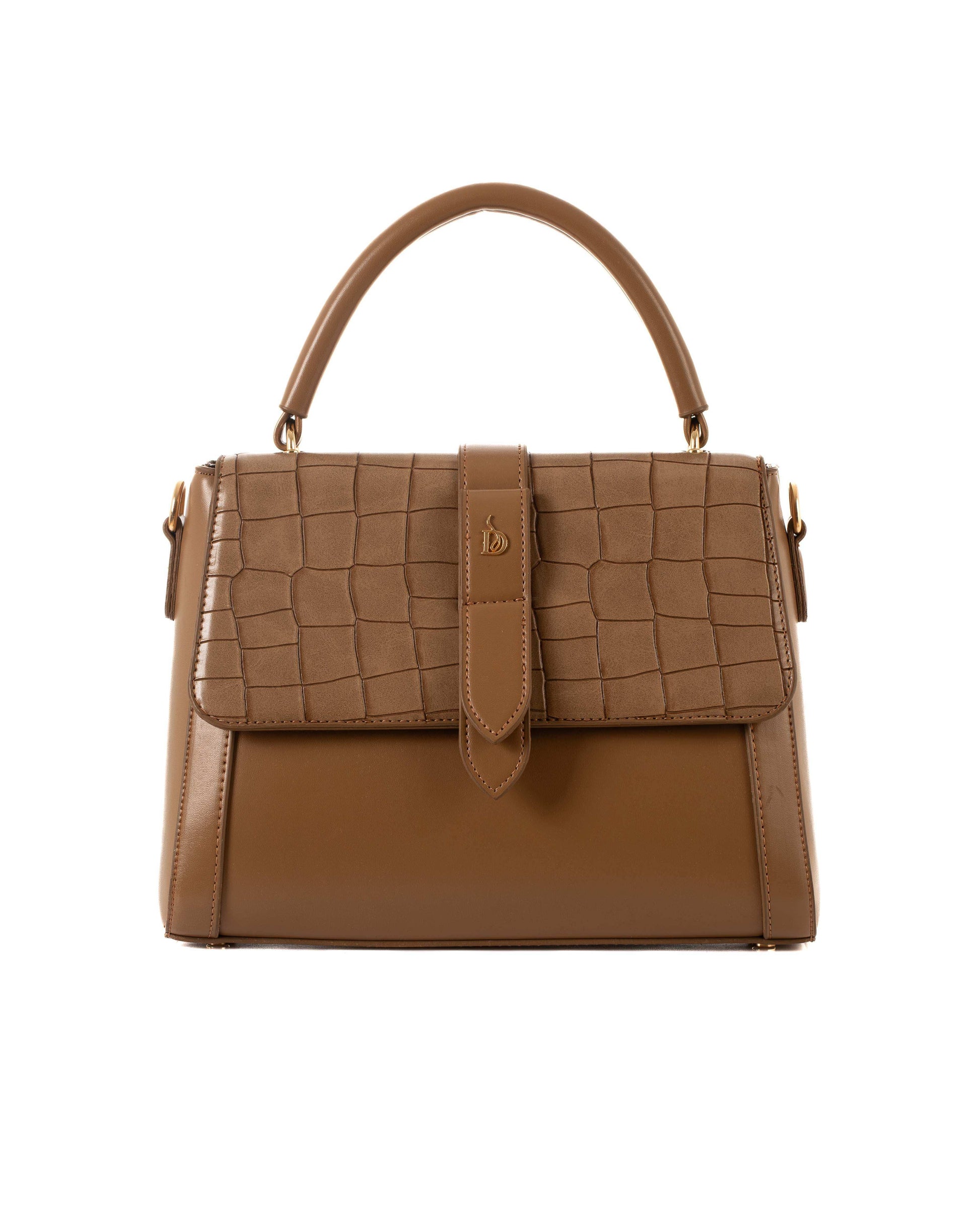Elegant Crocodile Pattern Handbag
