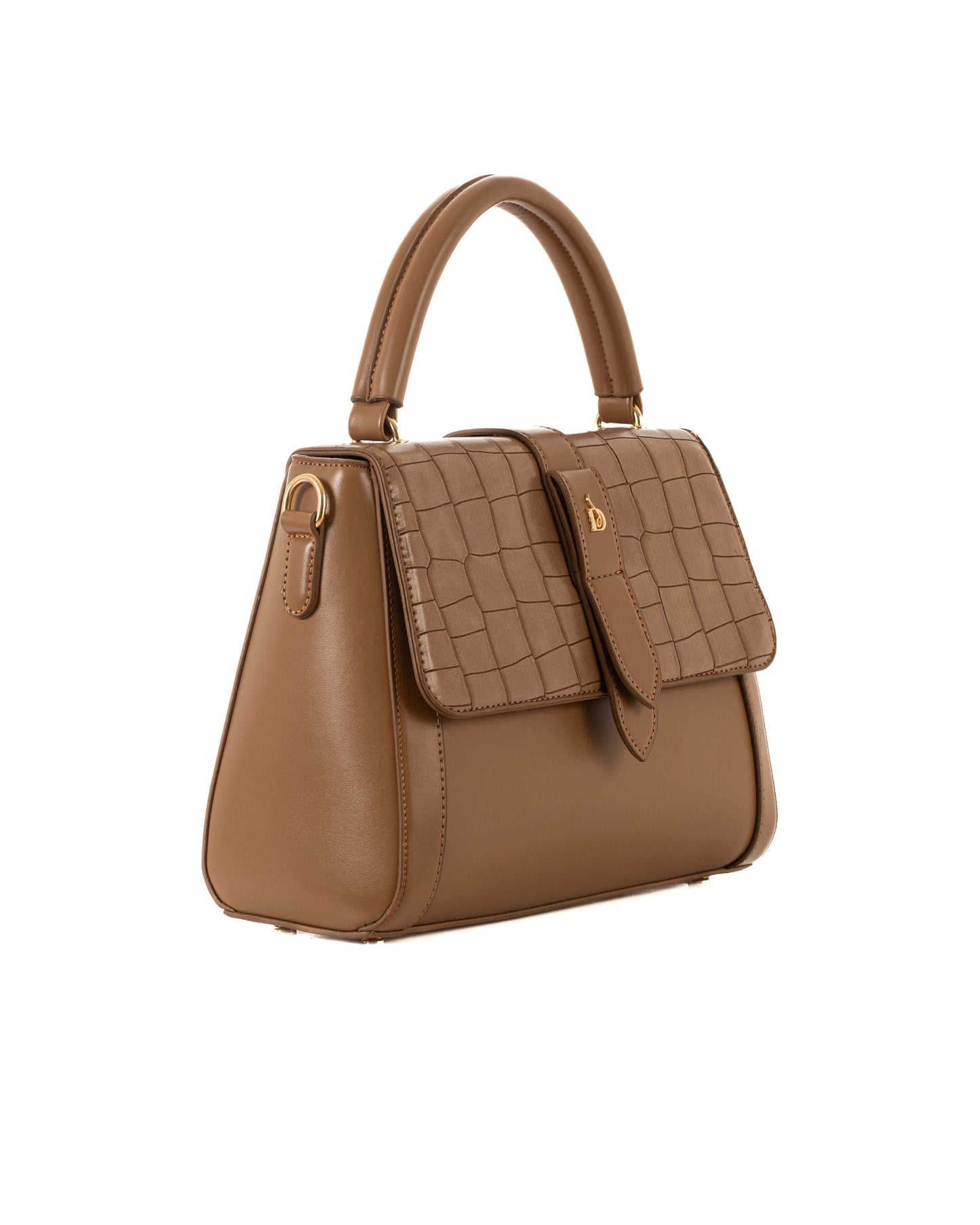 Elegant Crocodile Pattern Handbag