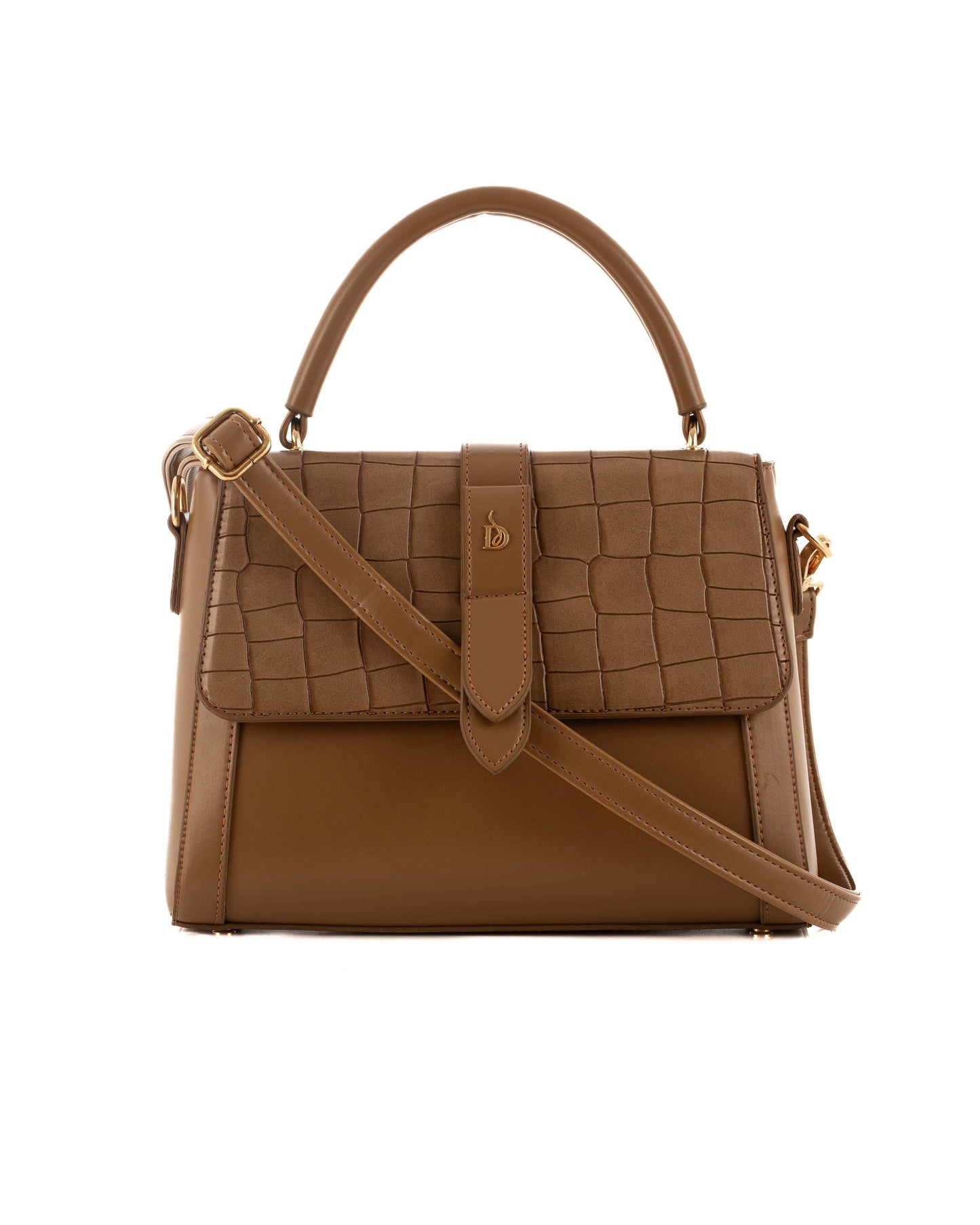 Elegant Crocodile Pattern Handbag