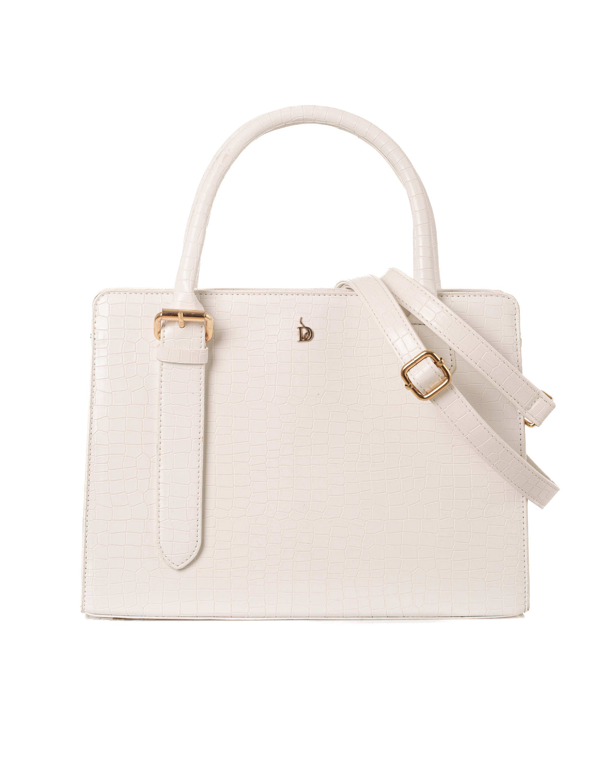 Elegant Crocodile Pattern Handbag