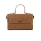 Elegant Crocodile Pattern Handbag with Small Purse