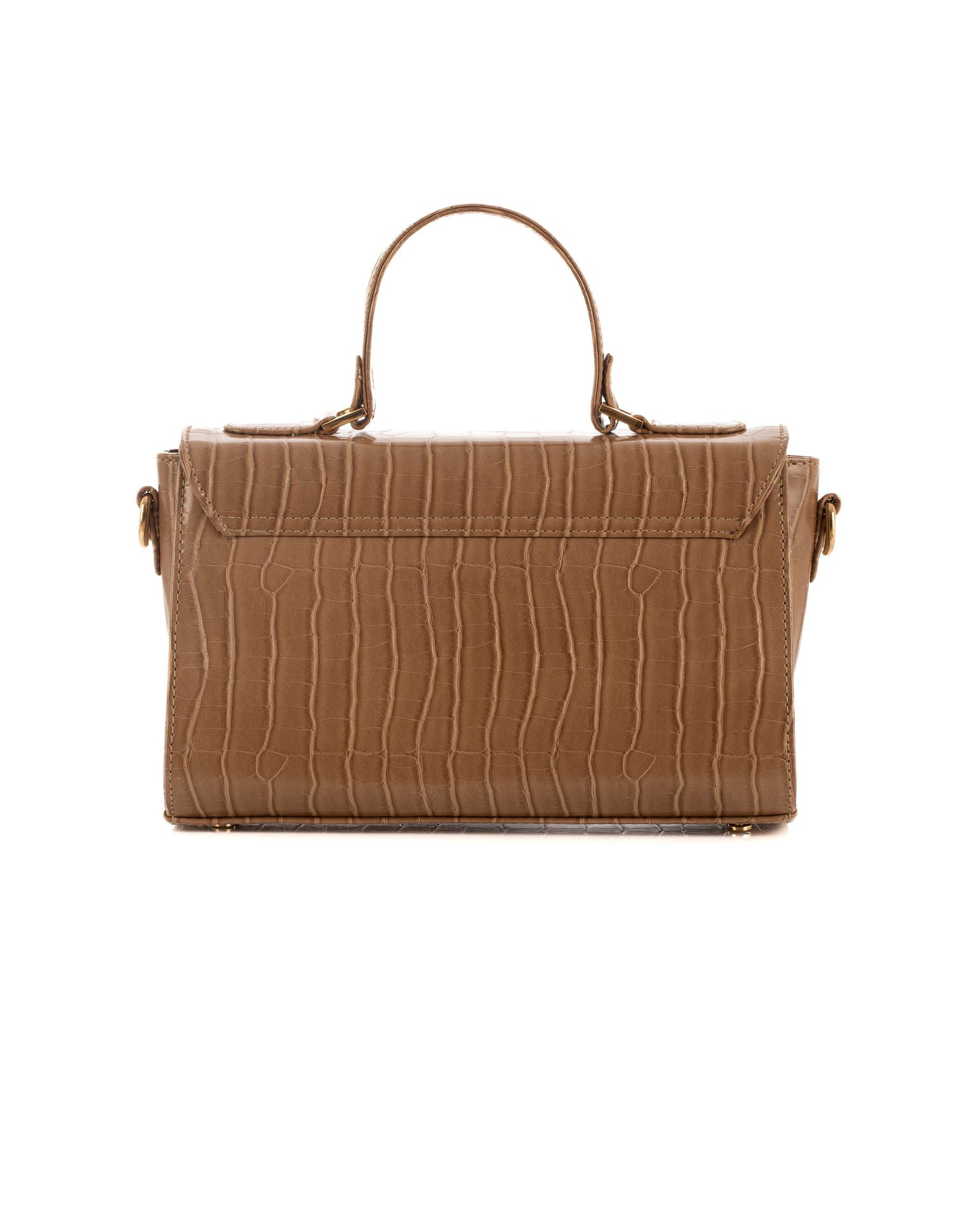 Elegant Crocodile Pattern Handbag with Small Purse