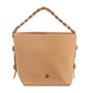 Textured Top-Handle Bag with Braided Handle