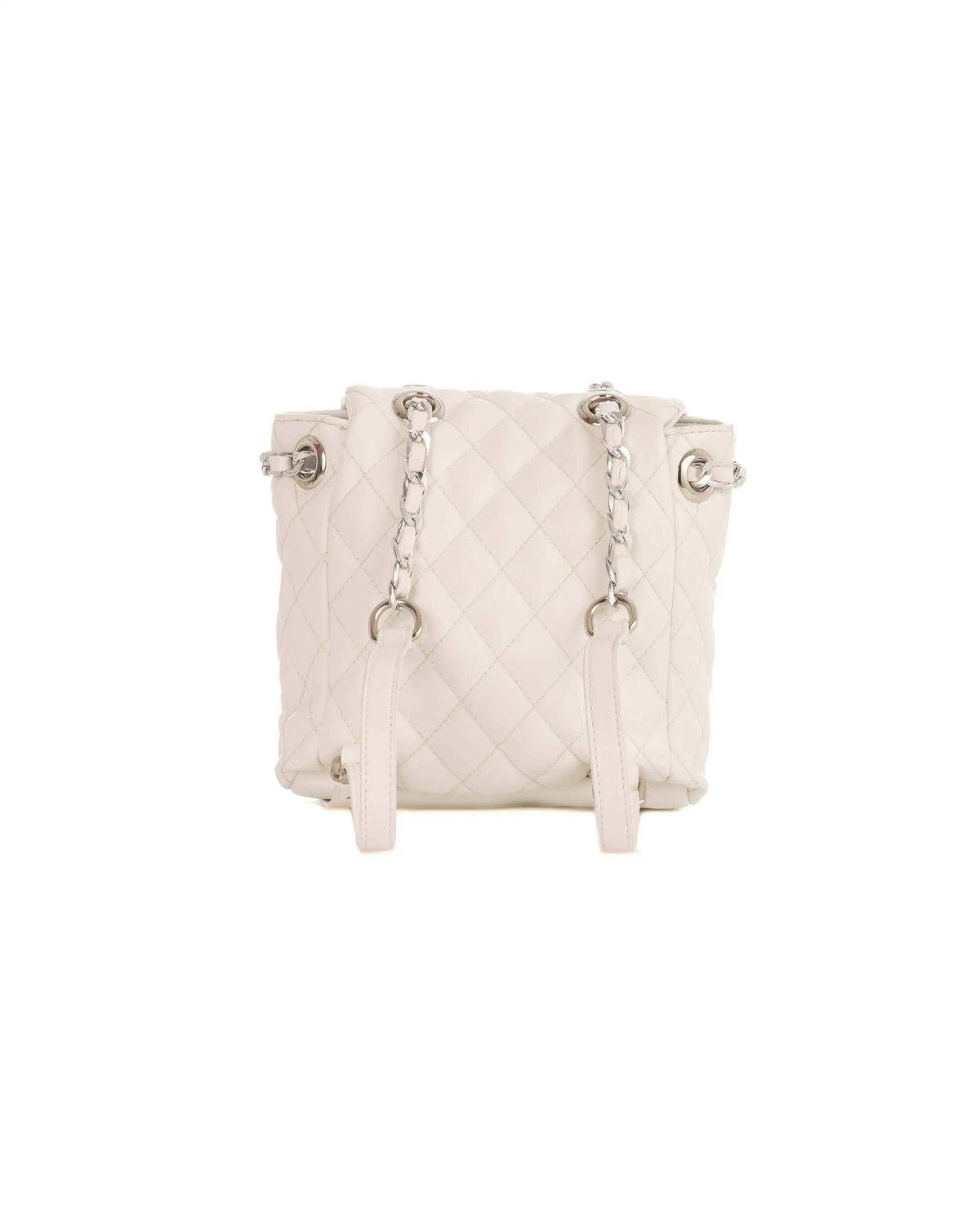 Simple Quilted Backpack with Twist Lock