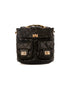 Simple Quilted Backpack with Twist Lock