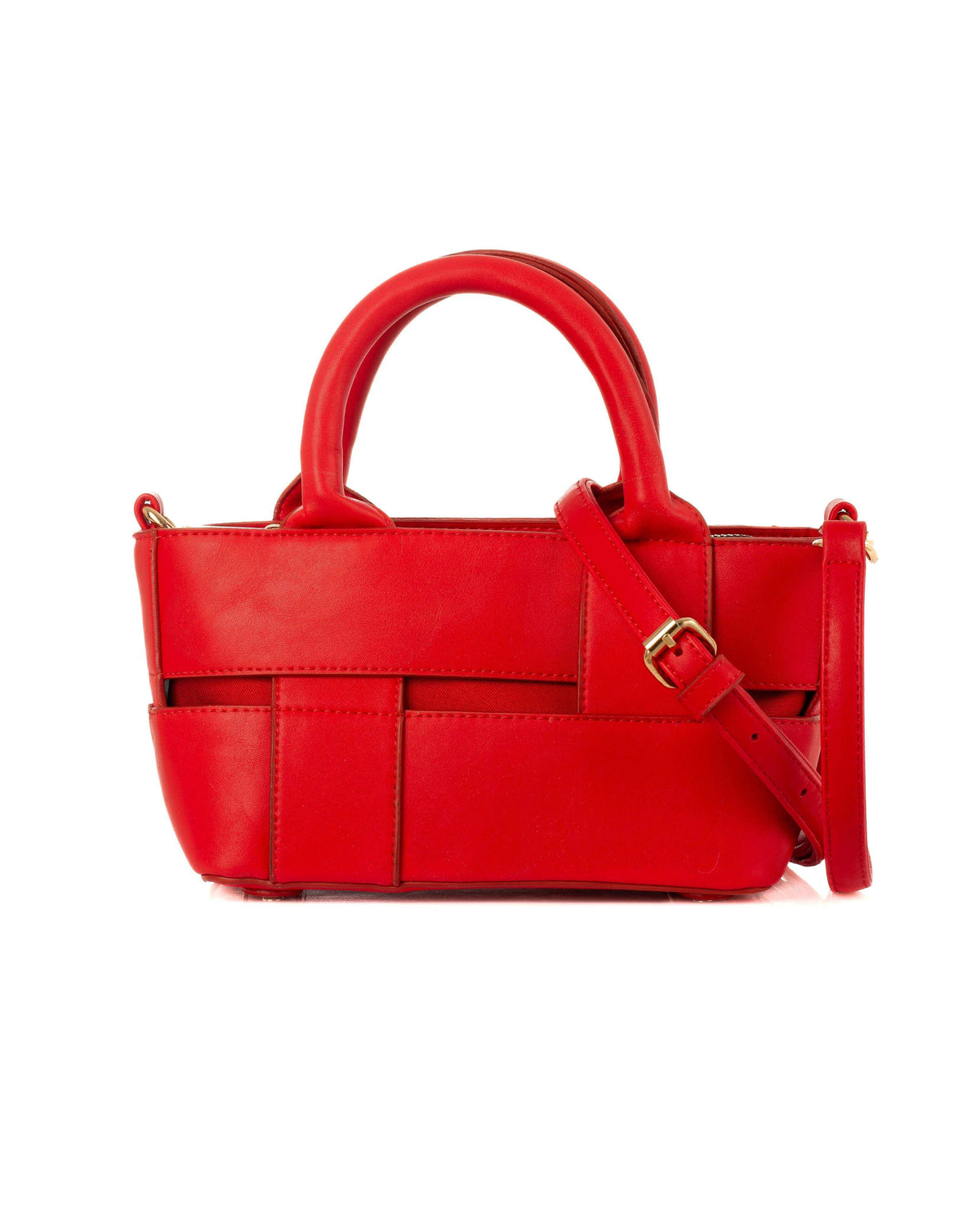 PU Vintage Handbag with Adjustable Strap