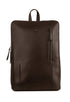 Soft Leather Backpack with Top Zip Closure