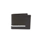 Solid Leather Bi-Fold Wallet with Stripe