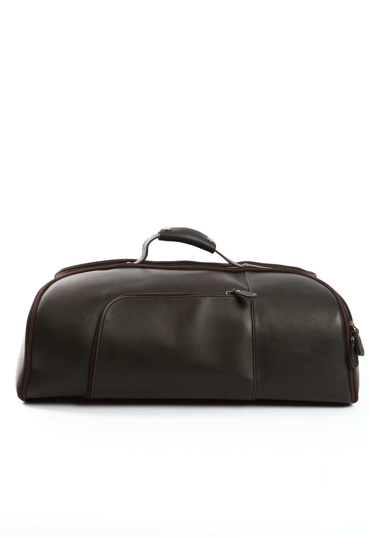 Soft Leather Duffel Bag with Top Carry Handle
