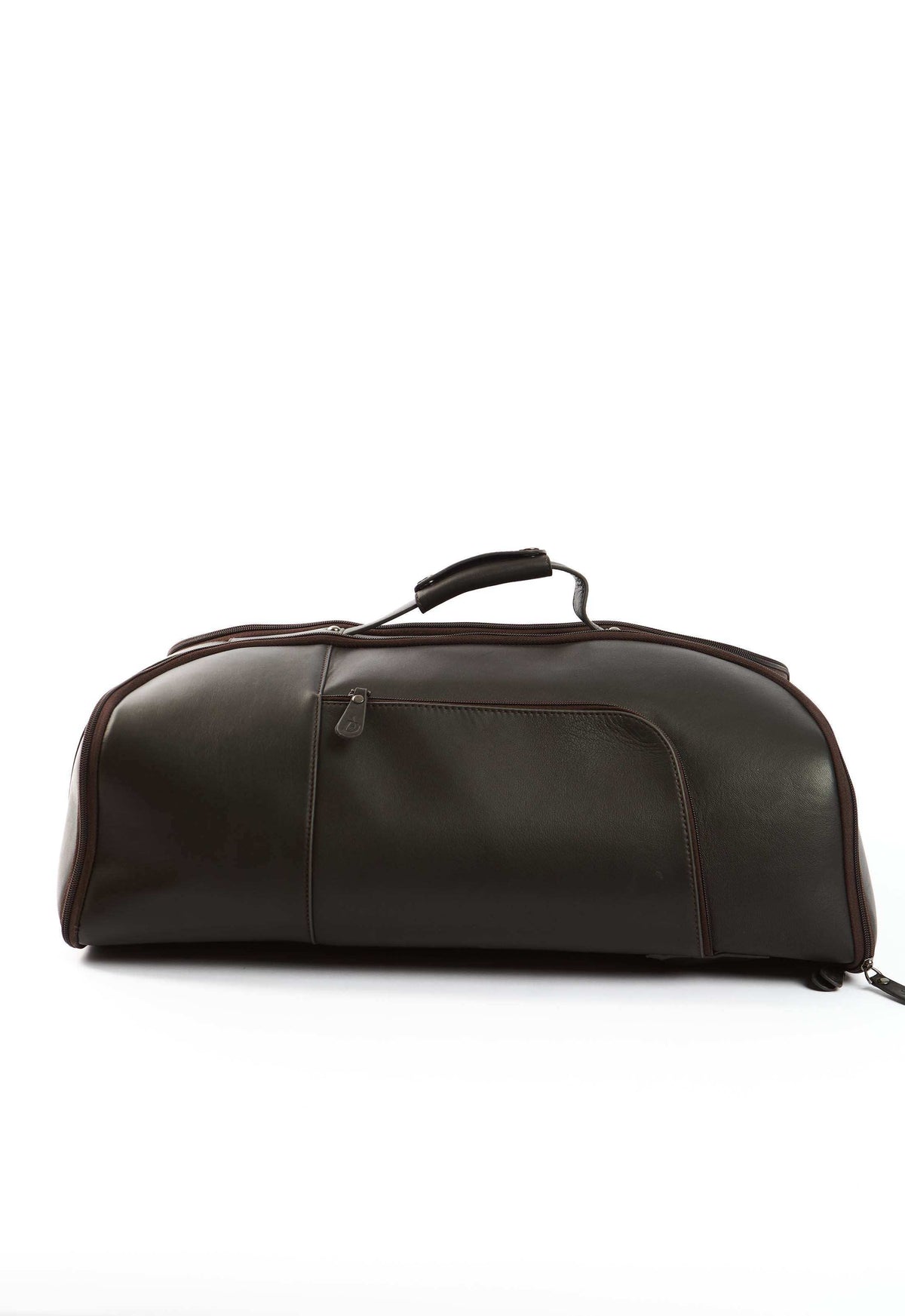 Soft Leather Duffel Bag with Top Carry Handle