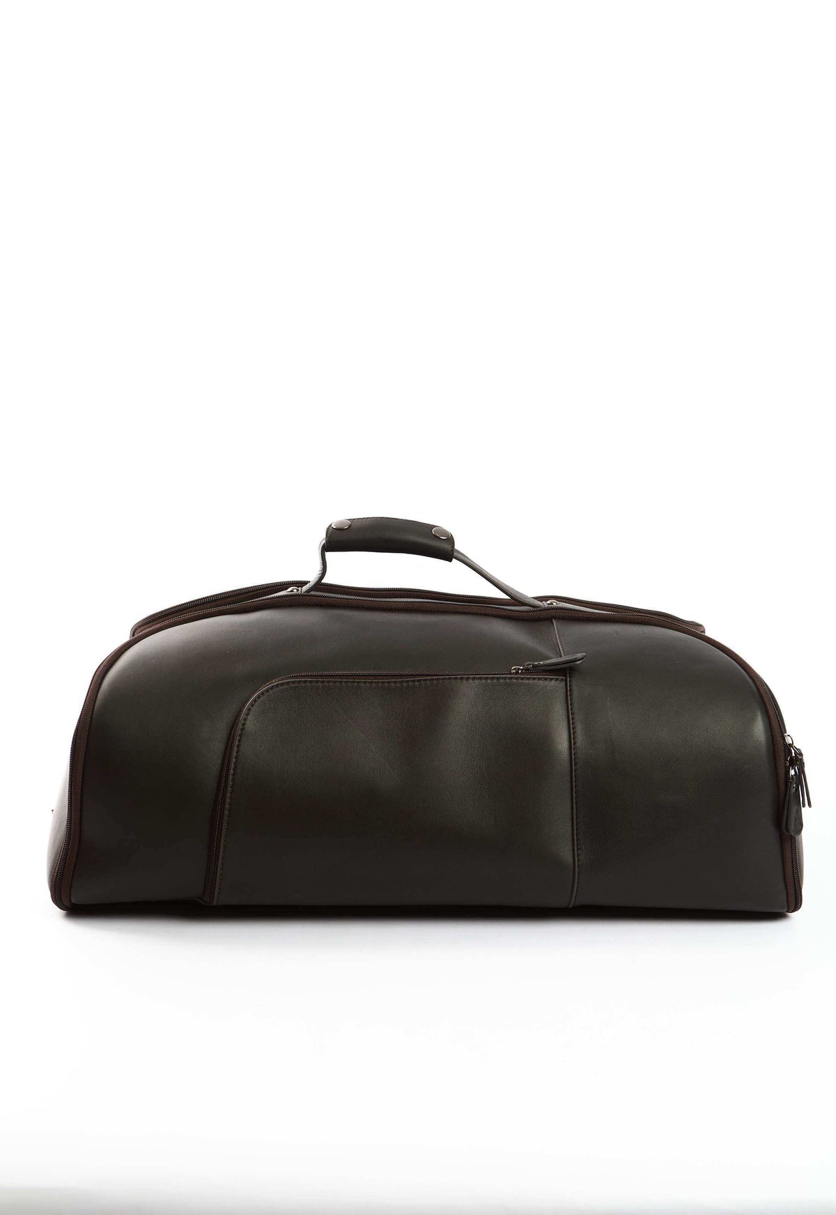 Soft Leather Duffel Bag with Top Carry Handle