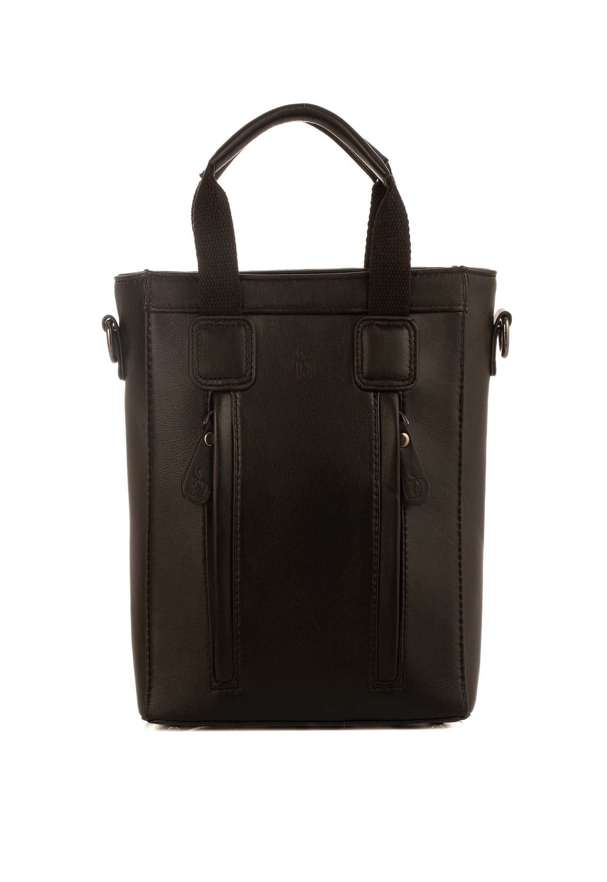 Textured Crossbody Bag with Front Pockets