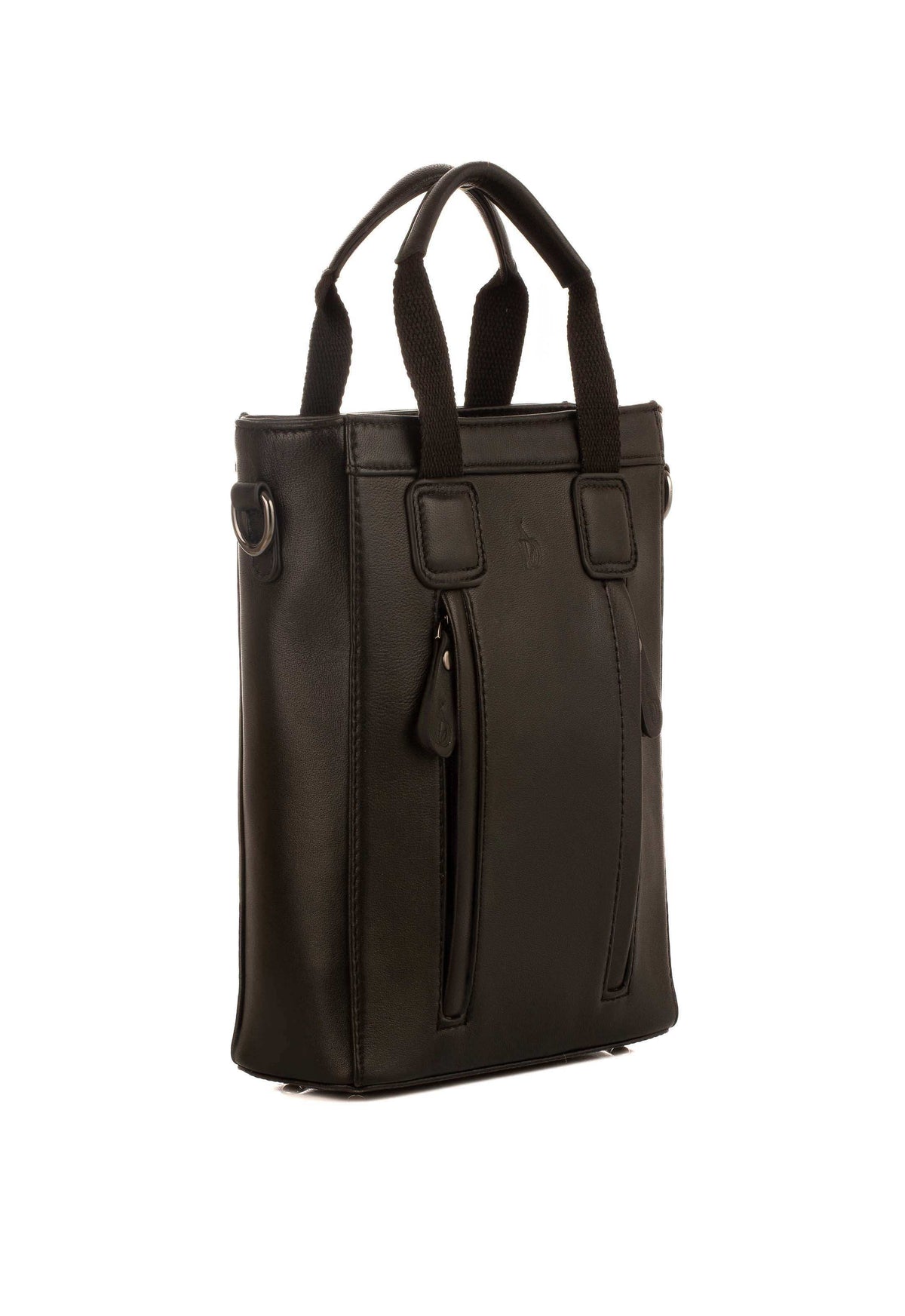 Textured Crossbody Bag with Front Pockets