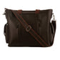 Padded Leather Laptop Bag Dual Zip