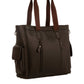 Padded Leather Laptop Bag Dual Zip