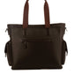 Padded Leather Laptop Bag Dual Zip