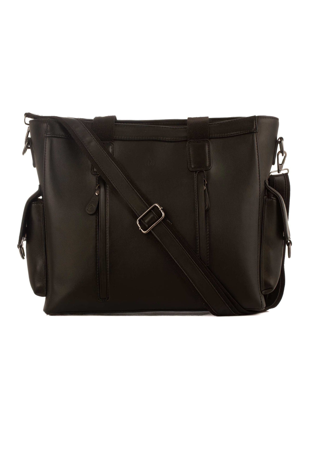 Padded Leather Laptop Bag Dual Zip