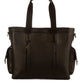 Padded Leather Laptop Bag Dual Zip
