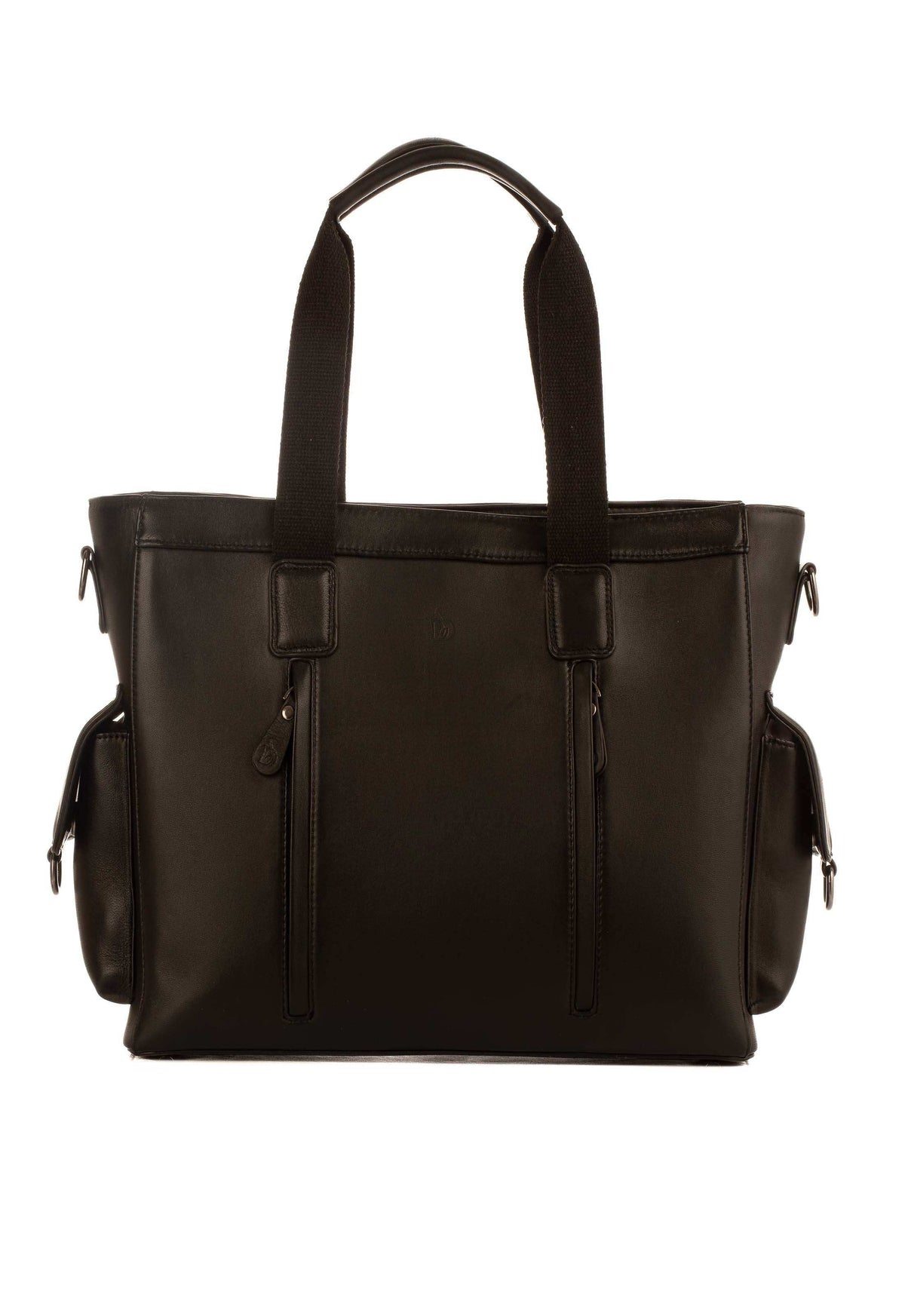 Padded Leather Laptop Bag Dual Zip