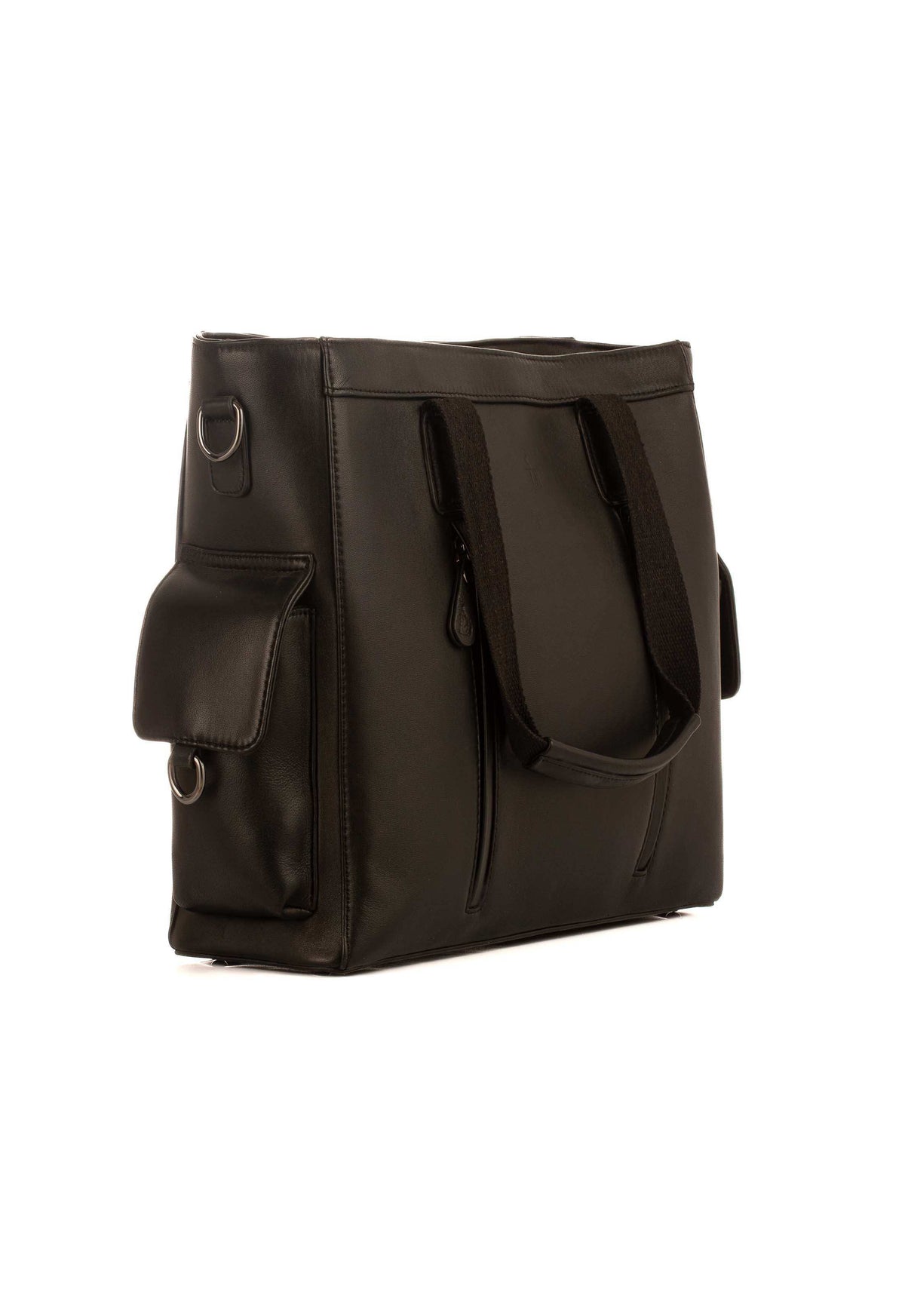 Padded Leather Laptop Bag Dual Zip