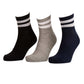 Pack of Three Contrast Striped Half Socks