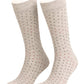Breathable Mid-Calf Socks with Stitches