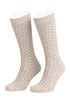 Breathable Mid-Calf Socks with Stitches