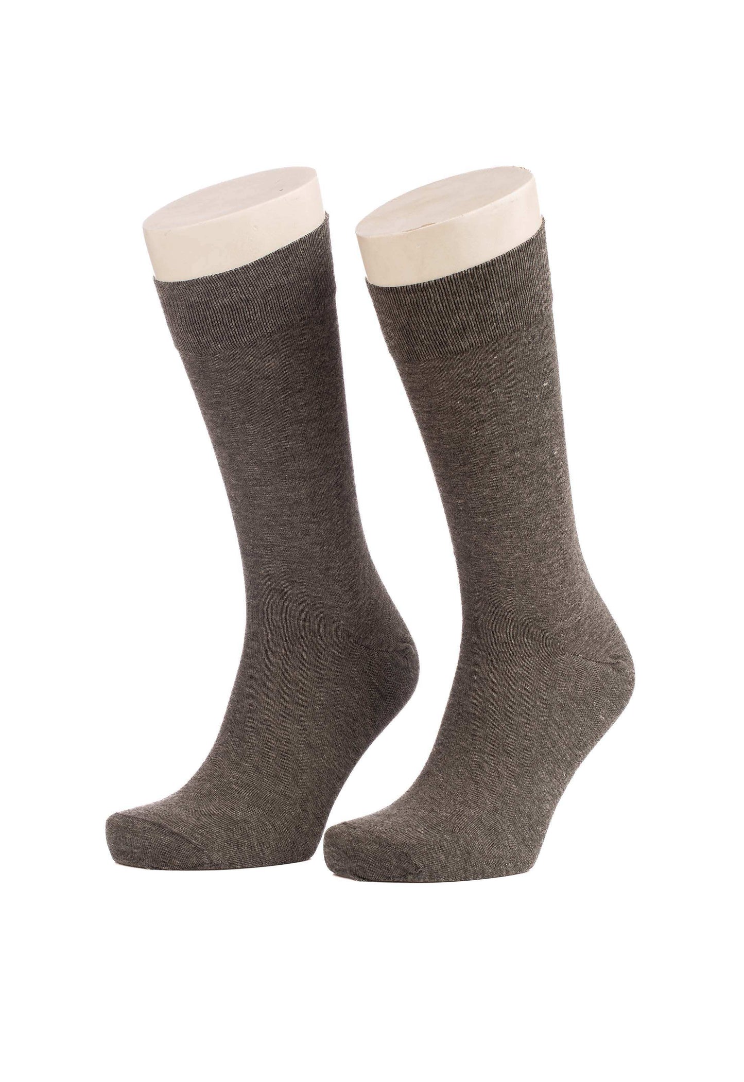 Solid Slip On Cotton Mid-Calf Socks