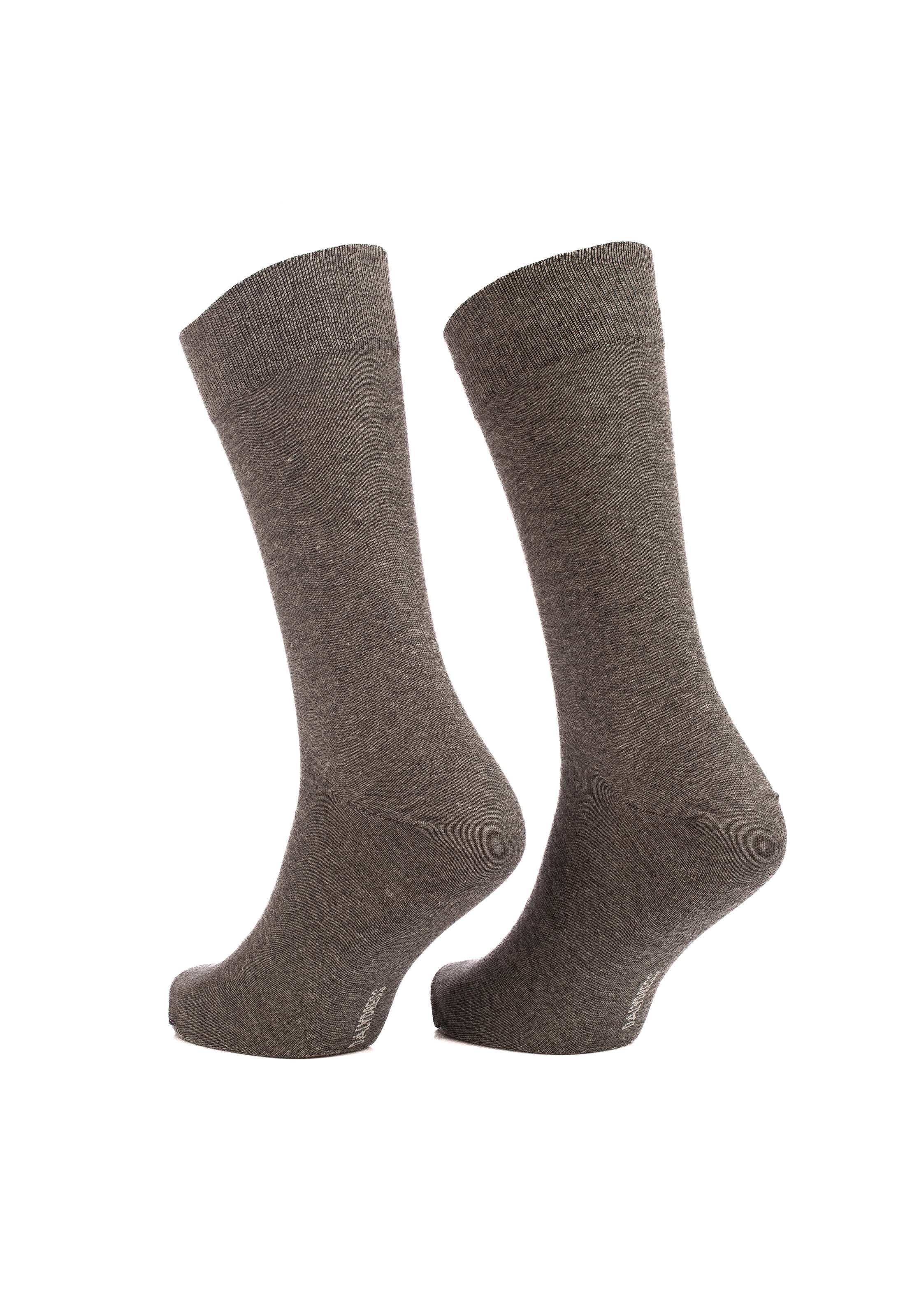 Solid Slip On Cotton Mid-Calf Socks
