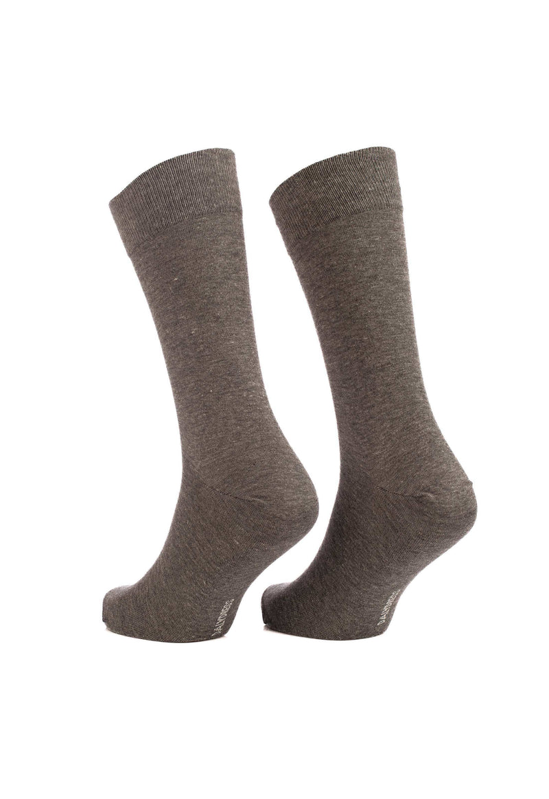 Solid Slip On Cotton Mid-Calf Socks
