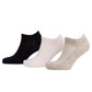 Set of 3 Self Pattern Ankle Socks