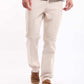 Tailored Straight Cotton Pants with Clean Finish