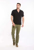 Tailored Straight Cotton Pants with Clean Finish