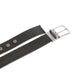 Reversible Fabric-Blend Casual Belt with Leather Accents