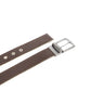 Premium Striped Reversible Leather-Fabric Belt