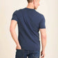 Braided Knit Open V-Neck Polo Shirt