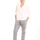 Striped Elastic-Hem Jogger Pants