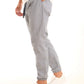 Striped Elastic-Hem Jogger Pants