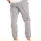 Striped Elastic-Hem Jogger Pants