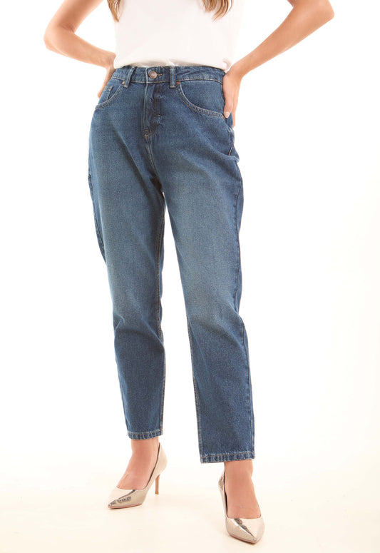 Washed Straight-Leg Cotton Pants