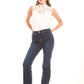 Bootcut Stretch Denim Pants